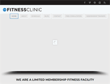 Tablet Screenshot of fitclinic.com